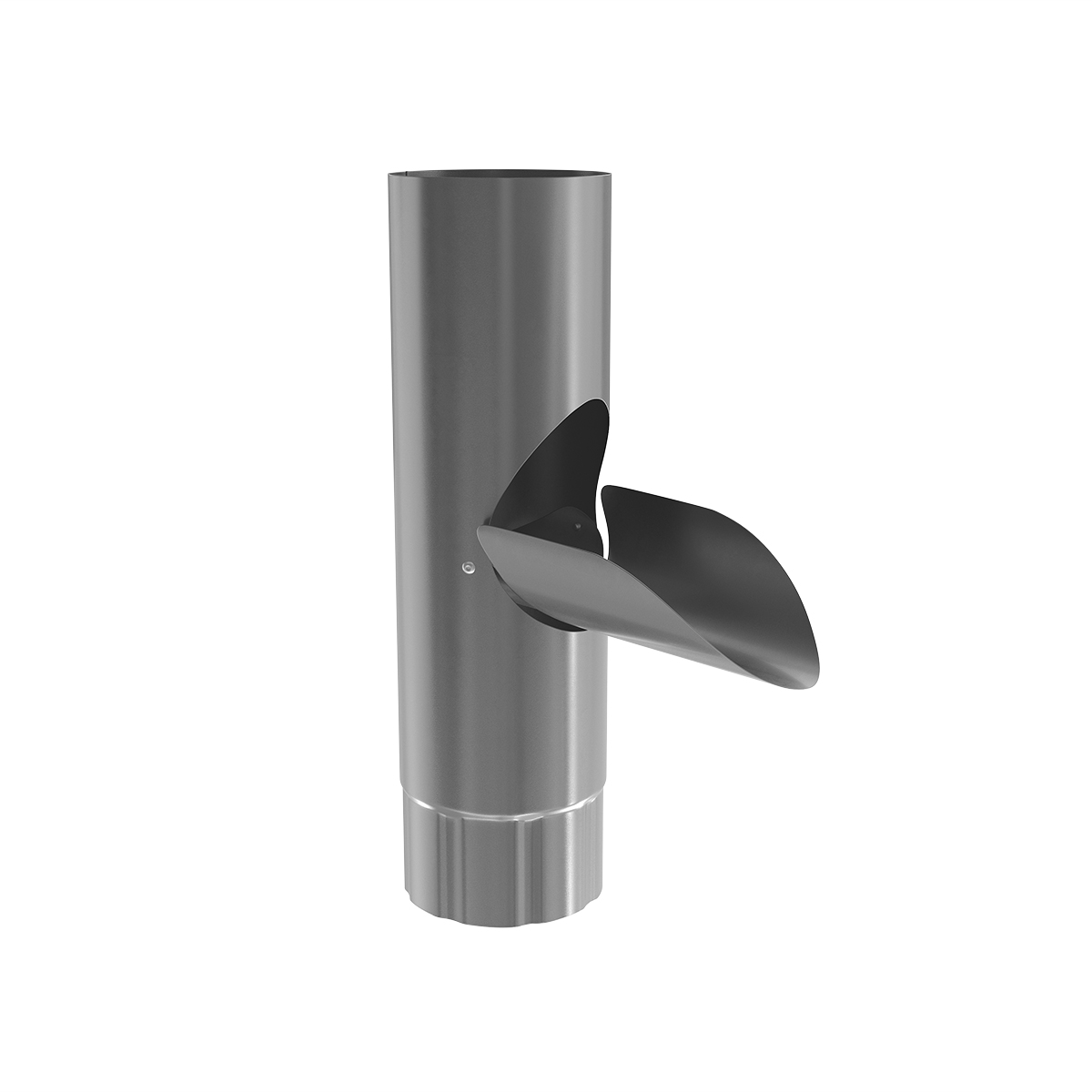 Verzinkt stalen aftappunt – Magnelis – goot type 150/100 mm.