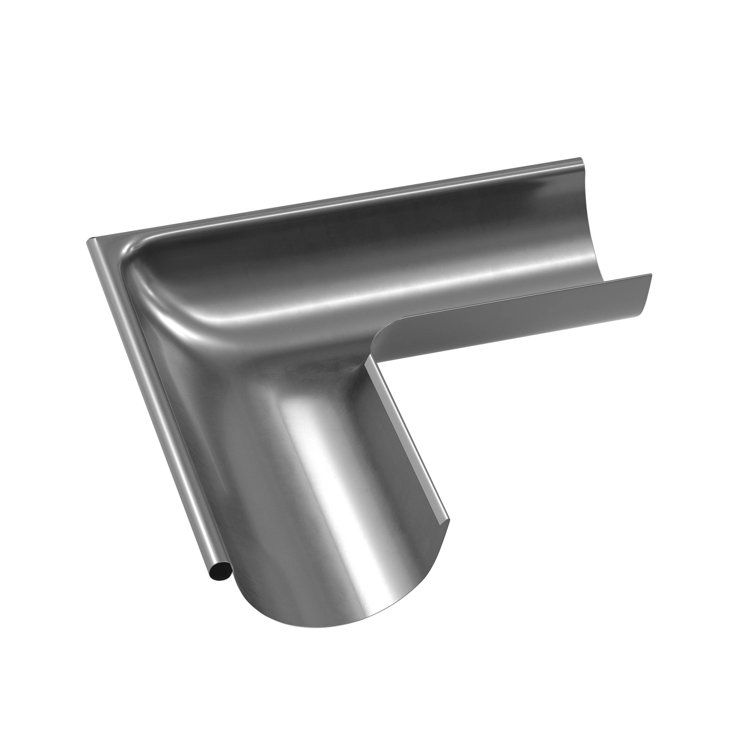 Verzinkt stalen buitenhoek 90° – Magnelis – goot type 150/100 mm
