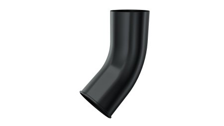afvoervoet 60° Ø88 mm zwart goot type 125 / 88 mm.