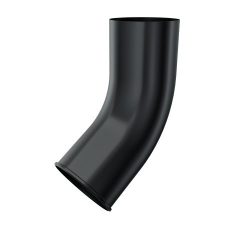 afvoervoet 60° Ø88 mm zwart goot type 125 / 88 mm.