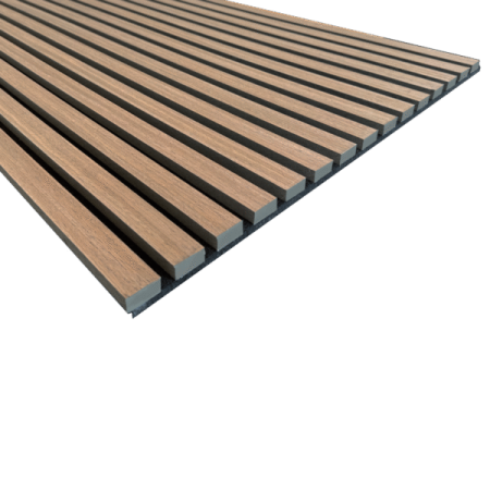 akoestische wandpanelen walnut walnoot